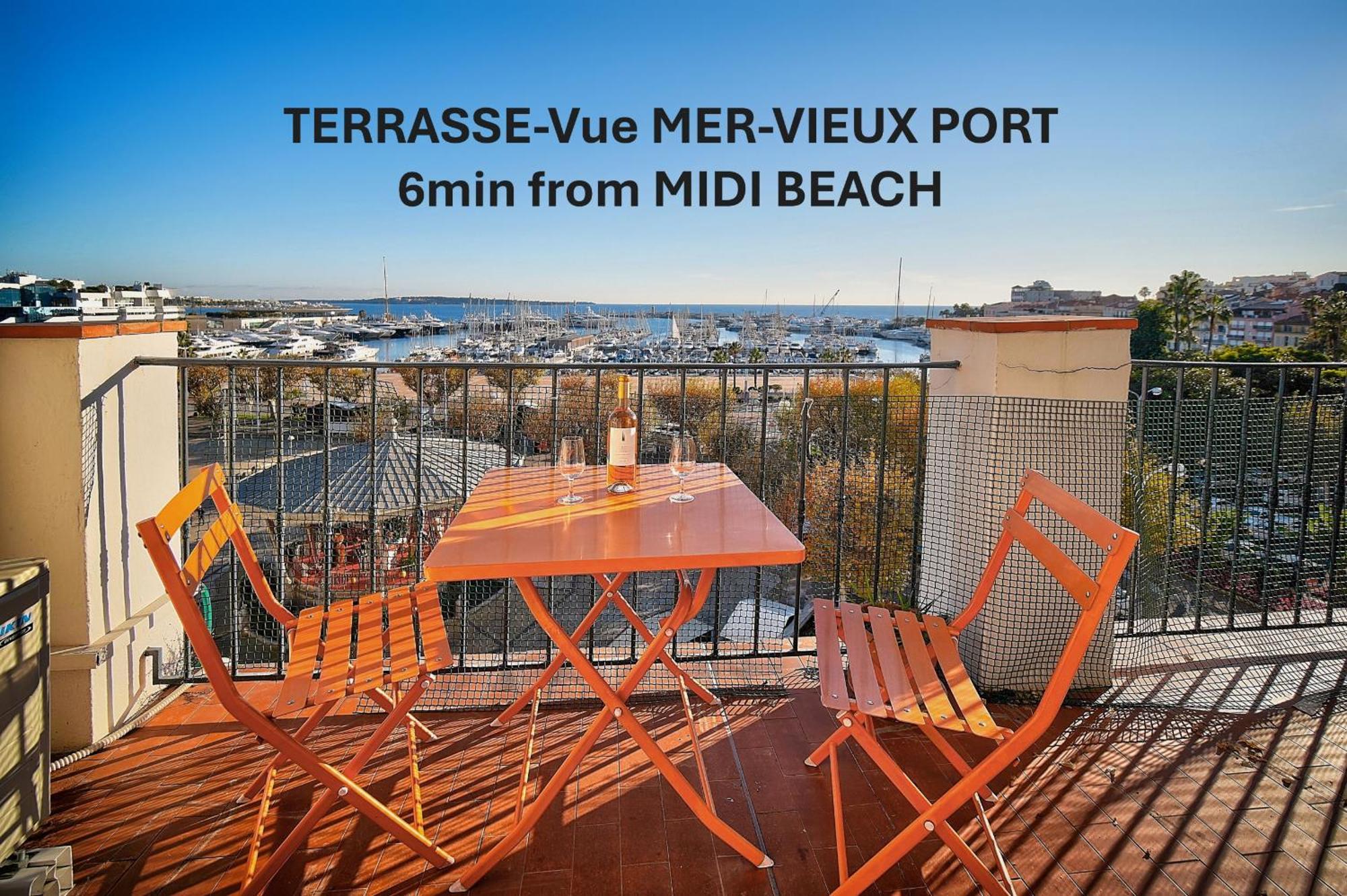 Апартаменты Exceptionnel 3 Pieces Avec Terrasse Vue Sur Vieux Port Centre L! A2b195 *